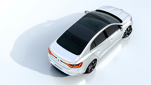 Renault MEGANE upside view 3D picture
