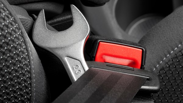 Spanner inside the Renault car